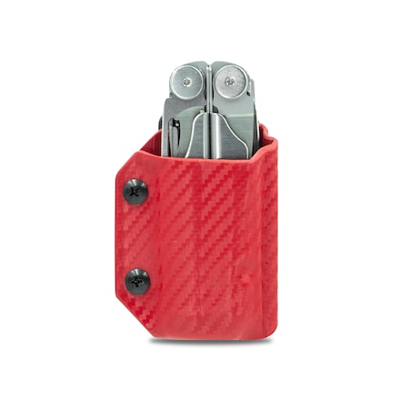 Clip & Carry Kydex Sheath for the Leatherman Wave / W, LWAVE-CF-RED LWAVE-CF-RED